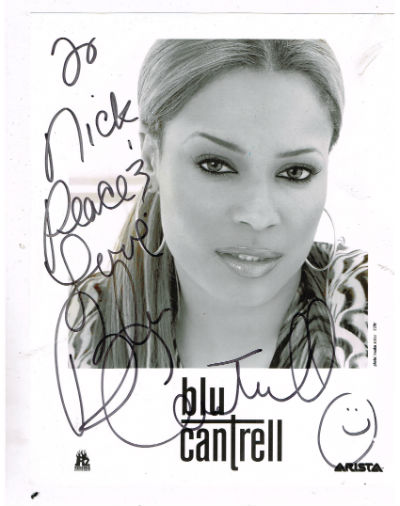 Blu Chantrell 8x 10 B&W photo of the girl signed